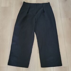 NWOT MANGO Wide Leg Cropped Pants US 10